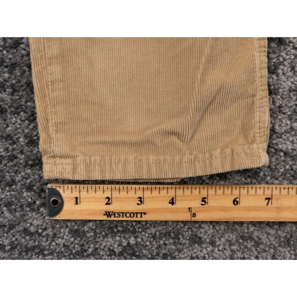 J Crew Pants Mens 34x30 Actual 35x30 Brown Slim Fit Traveler Stretch Corduroy